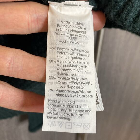 Madewell Varick Turtleneck Sweater in Green - Picture 5 of 6